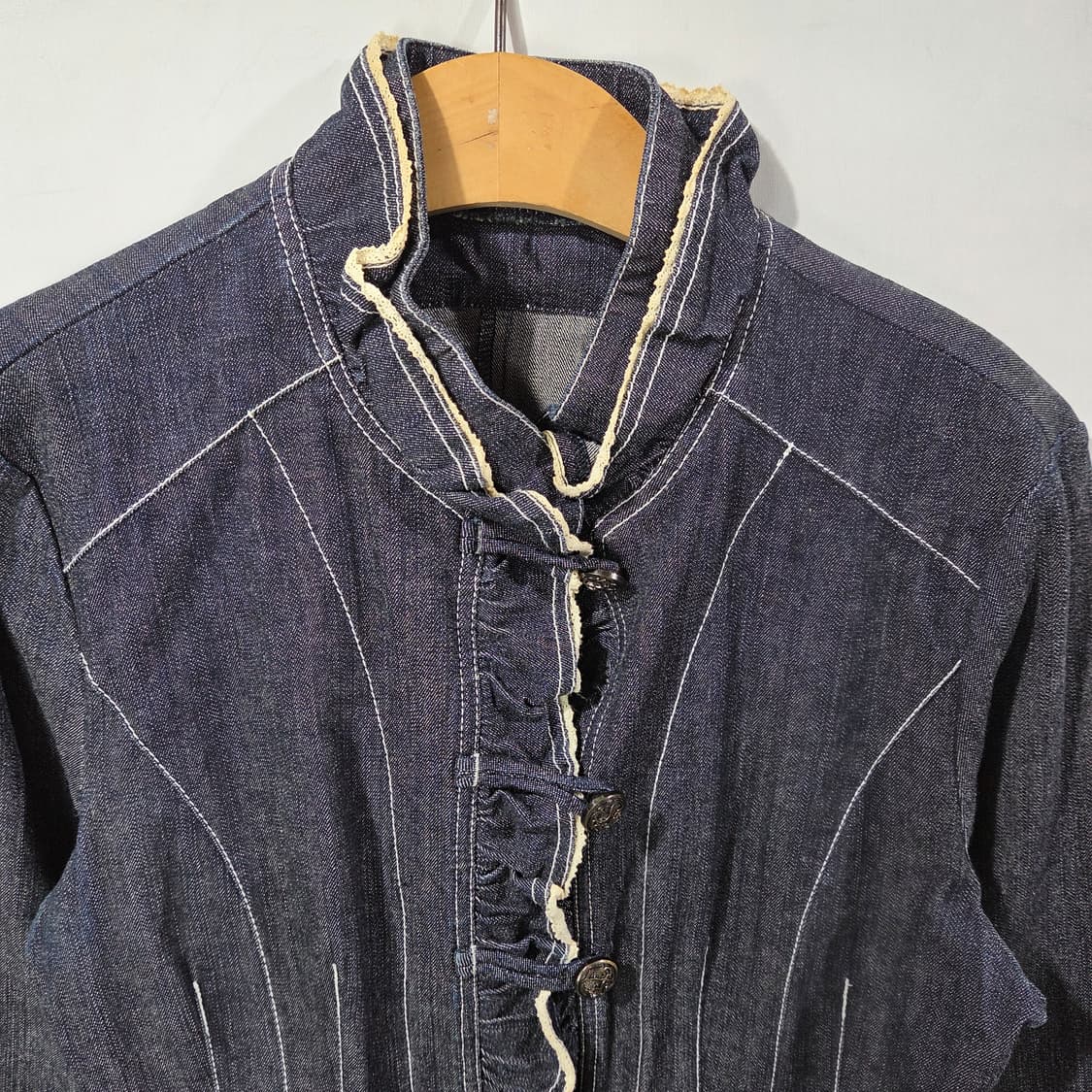 [Claire Durant] 빈티지 프릴 데님자켓 상품이미지3