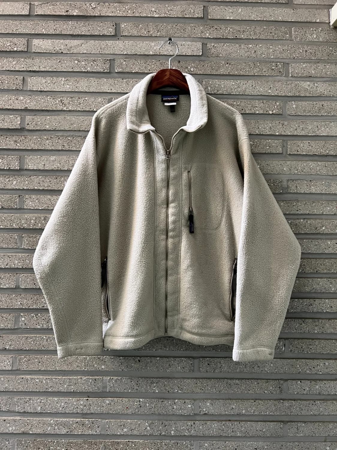 [L]00's 파타고니아 신칠라 화이트 플리스 자켓 상품이미지1