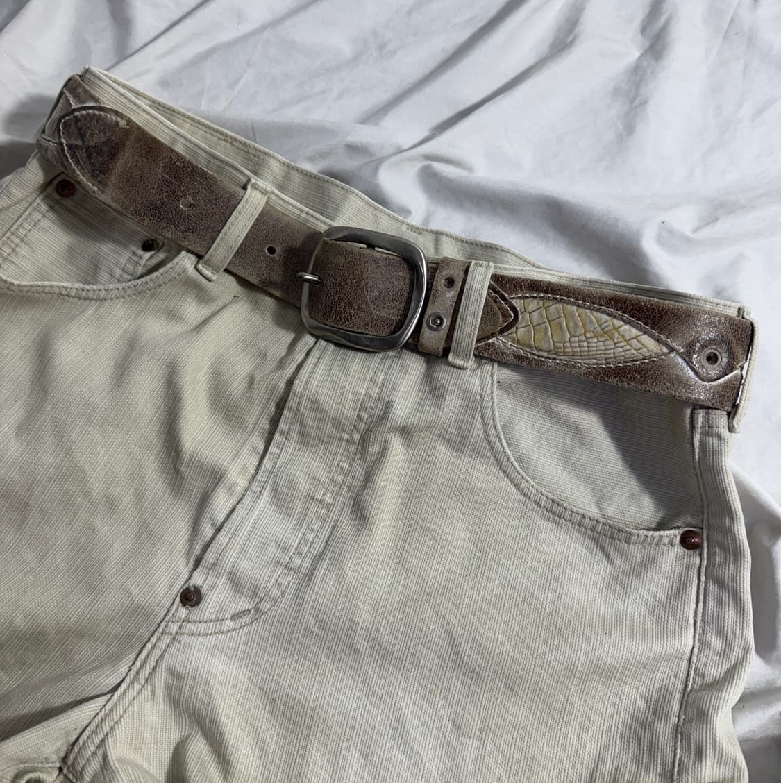 Orciani 크로커다일 레더 벨트  상품이미지1