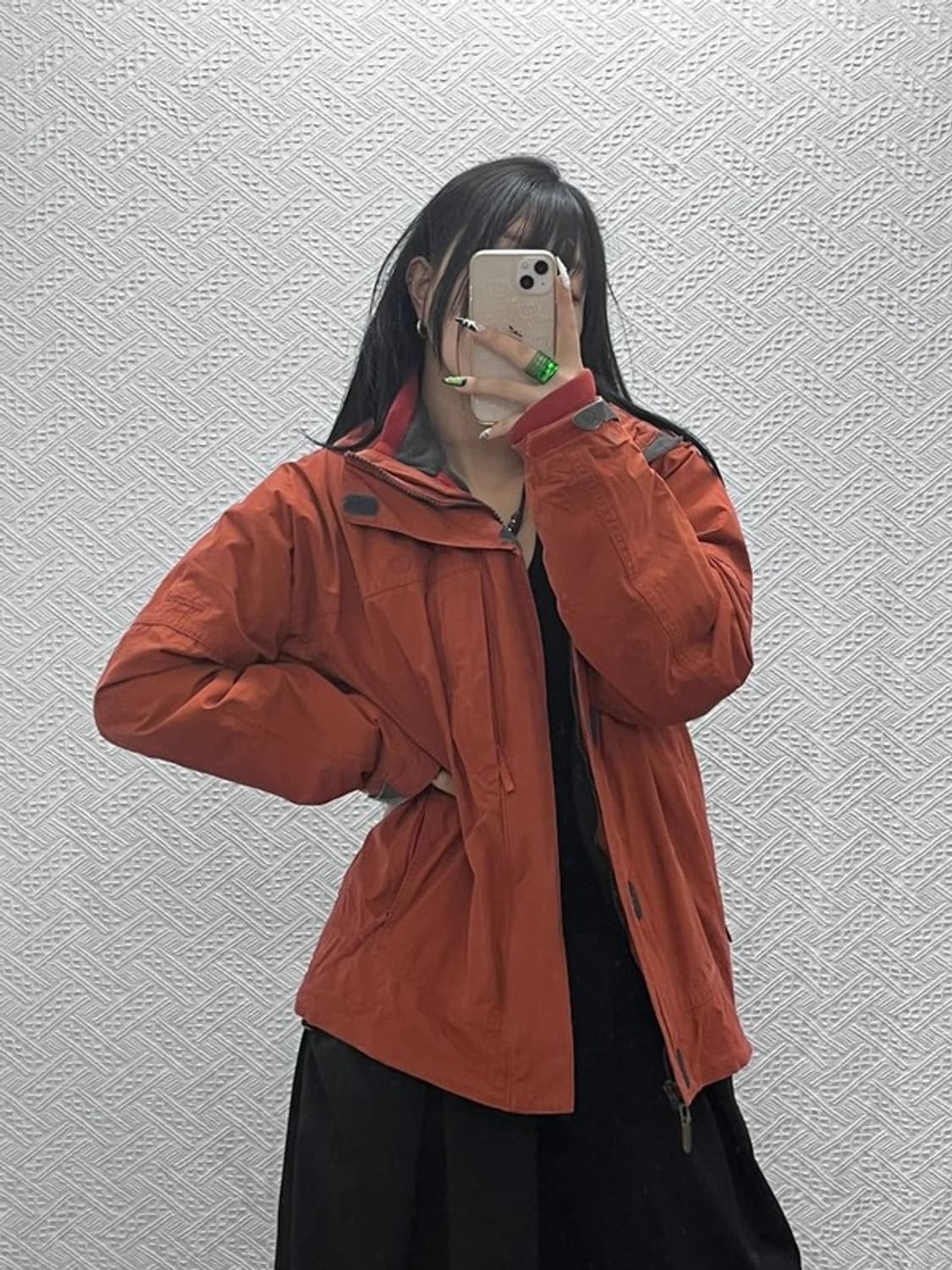 팀버랜드 빈티지 오렌지브라운 바람막이 자켓 S C08604 상품이미지2