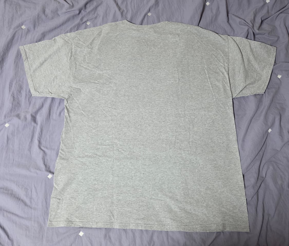 빈티지 그래픽 반팔 티셔츠 그레이 2XL 상품이미지3