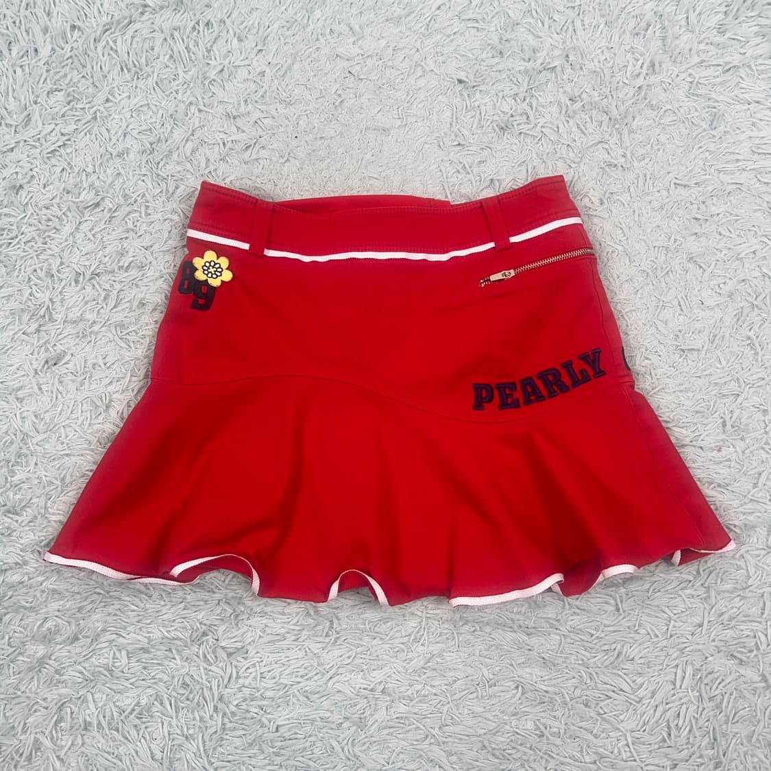 파리게이츠 플레어 큐롯스커트 레드 0호 상품이미지1