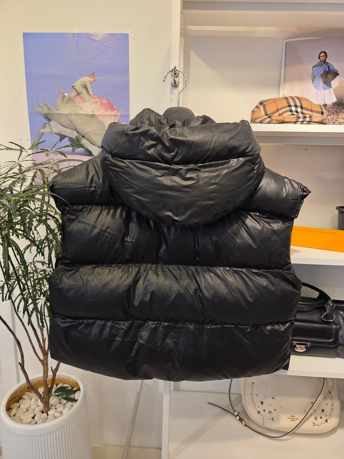 JS.NEW YORK JS뉴욕 오버핏 후드 집업 패딩 베스트 상품이미지4