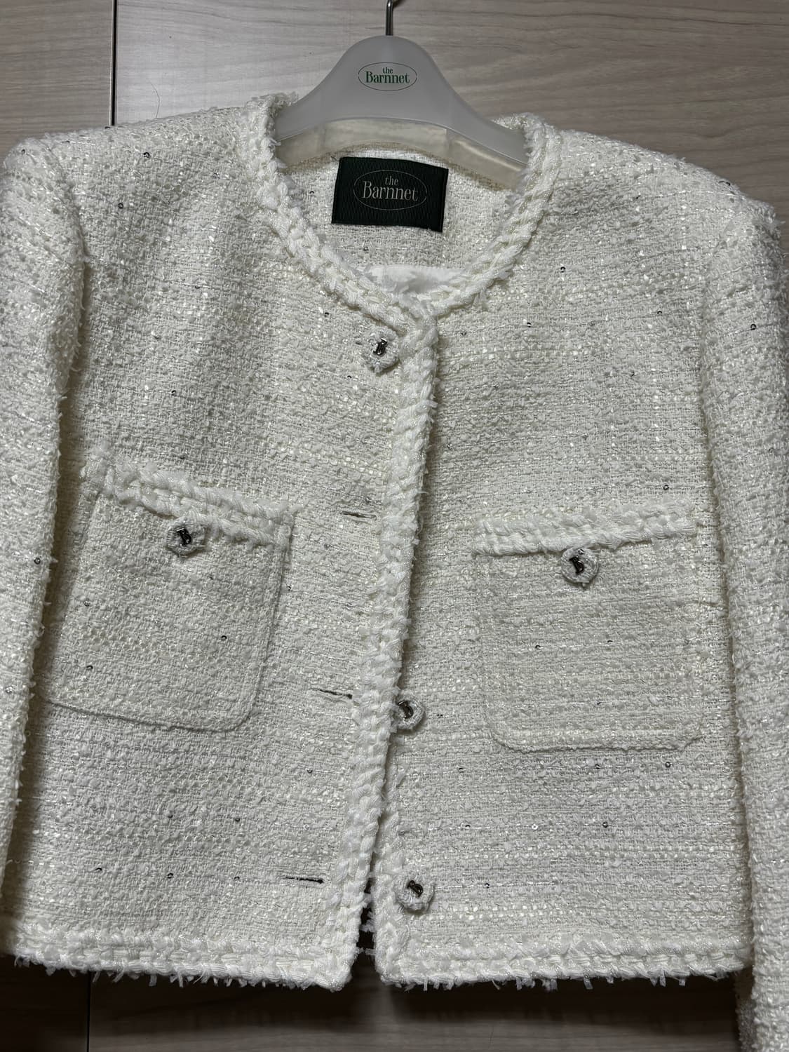 더바넷 멜리나melina  트위드자켓 아이보리 상품이미지4