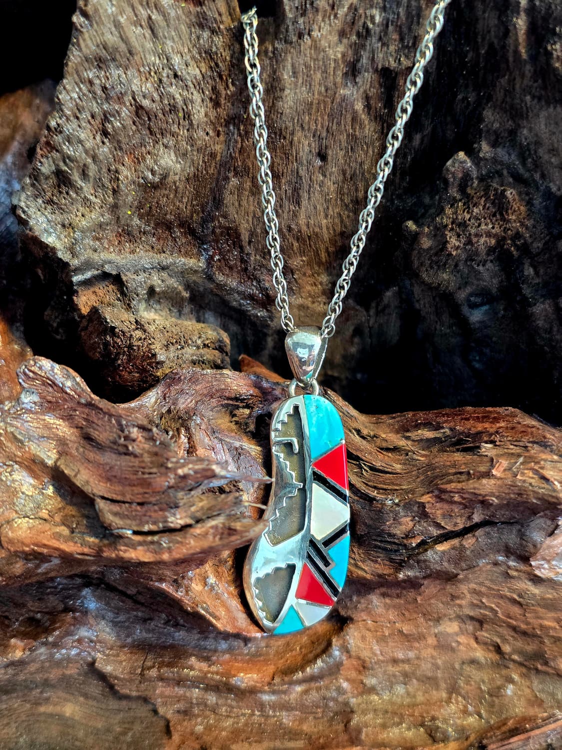 Silver925 Navajo Inlay stone nacklace 상품이미지6