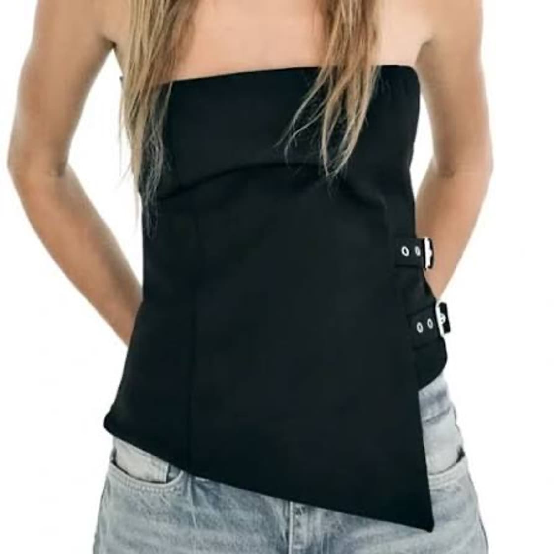 (택O) 자라 ZARA 버클 오프숄더 탑 상품이미지2