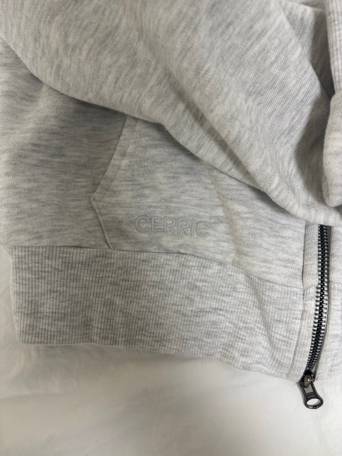 CERRIC 빅 리본 후드집업 BIG RIBBON ZIPUP / 멜란지 상품이미지4