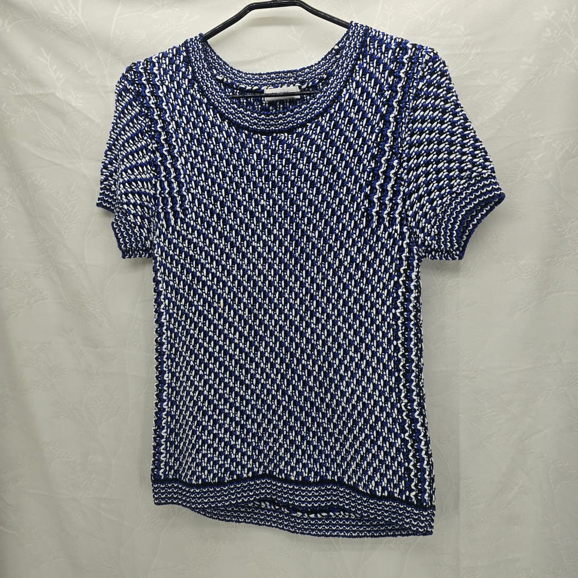 PINORE 반팔 니트 티셔츠 블루/화이트 상품이미지3