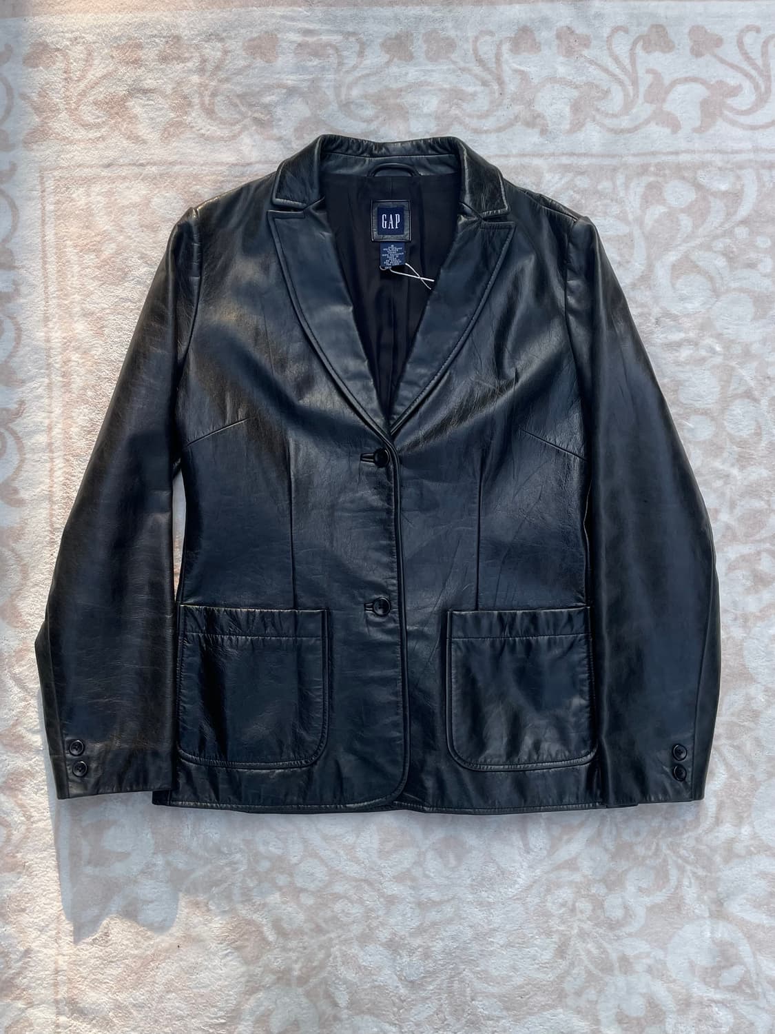Vintage GAP Black Leather Blazer  상품이미지1