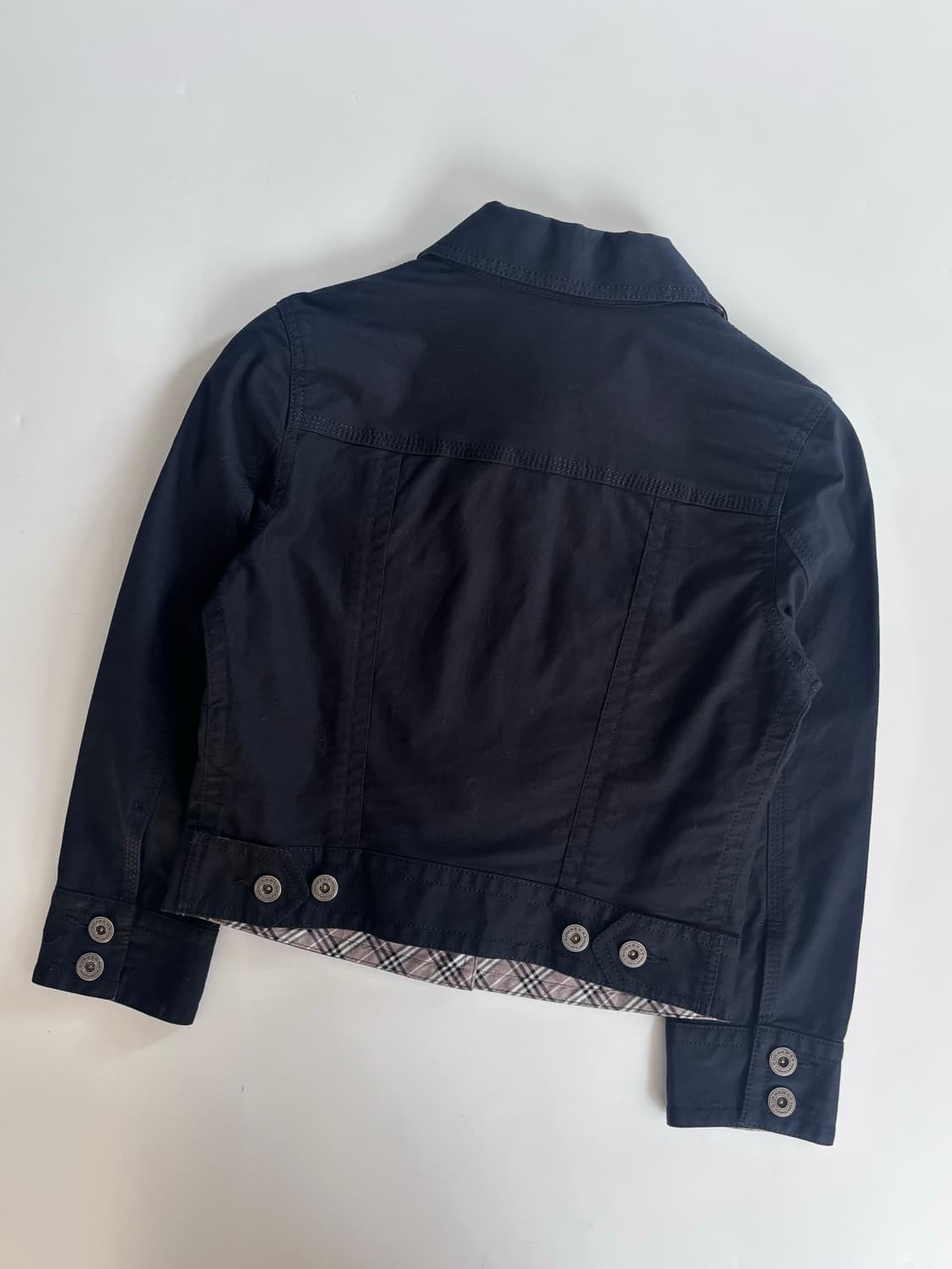 Burberry 버버리 블루라벨 블랙 크롭 코튼 자켓 상품이미지6