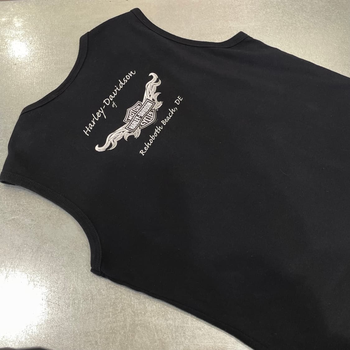 (M) Harley Davidson 할리 프린팅 슬리브리스 상품이미지8