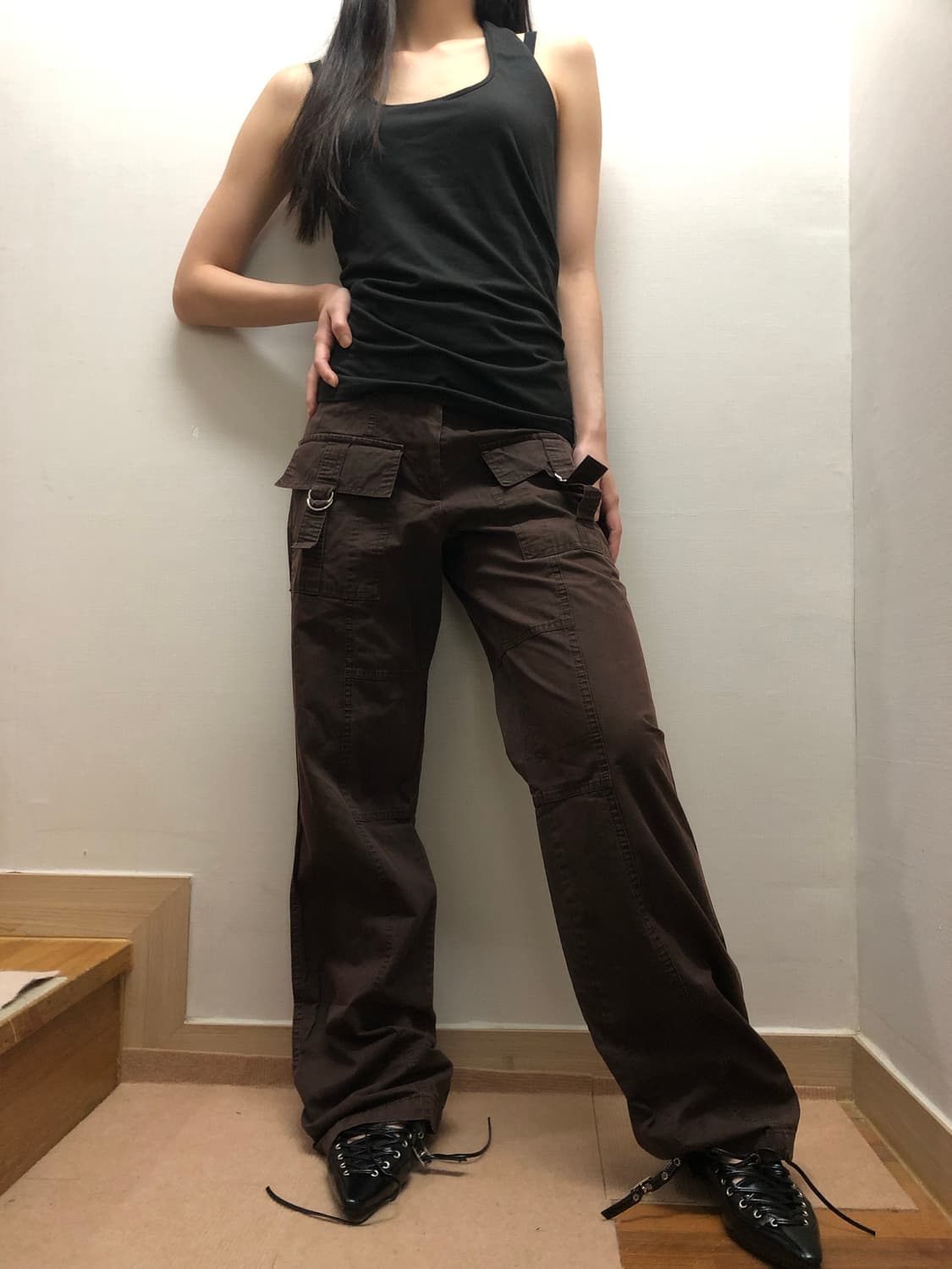 빈티지 브라운 카고 팬츠 상품이미지7