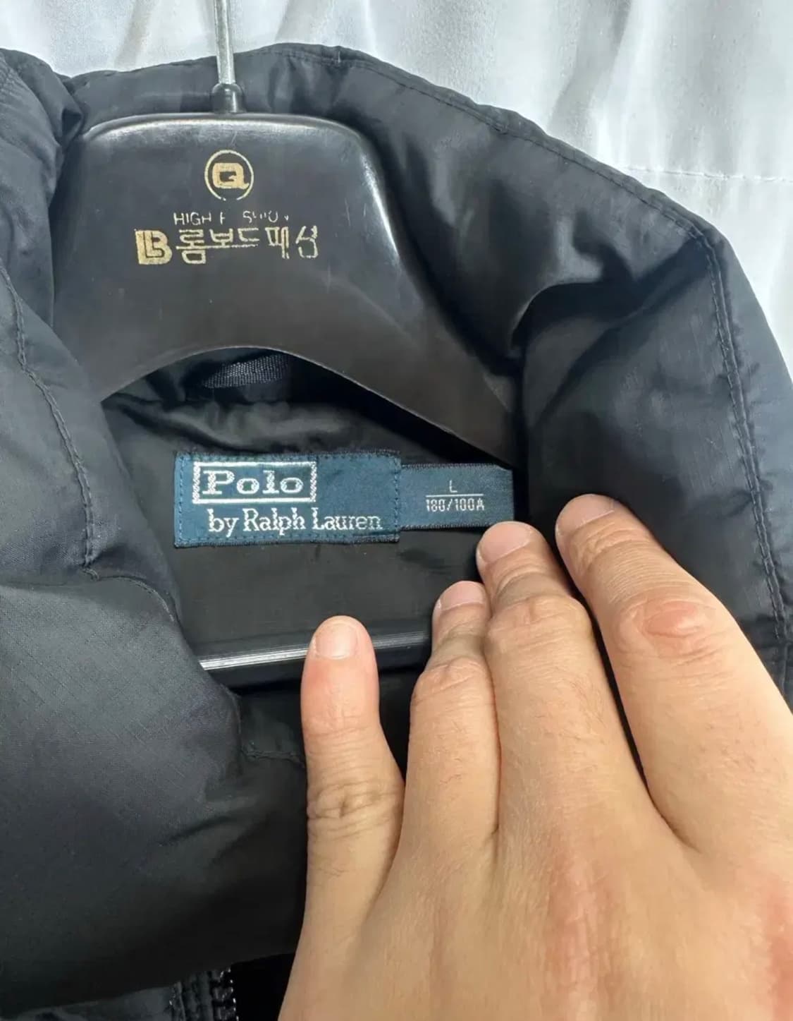 no.135 폴로 랄프로렌 RL 블랙 푸퍼패딩 Xl 상태굿 상품이미지4