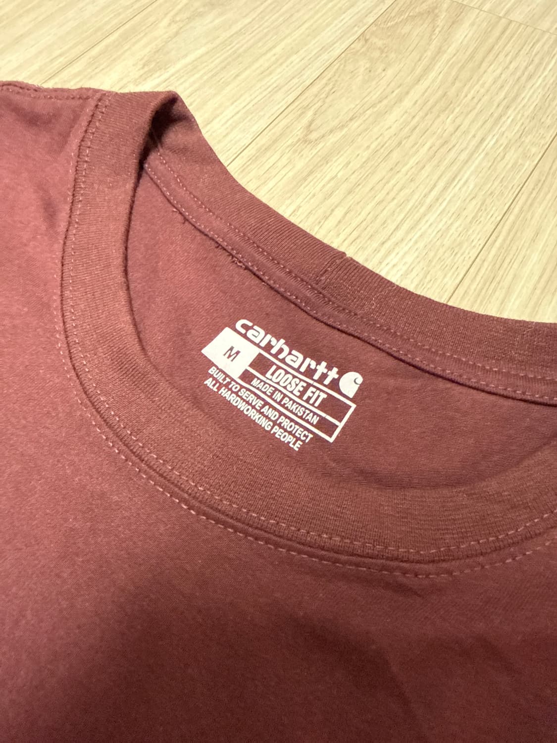 Carhartt T-shirt Burgundy 상품이미지5