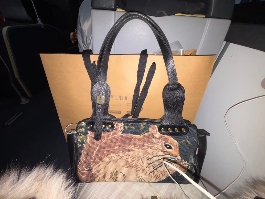 다람쥐 니트 가방 상품이미지1