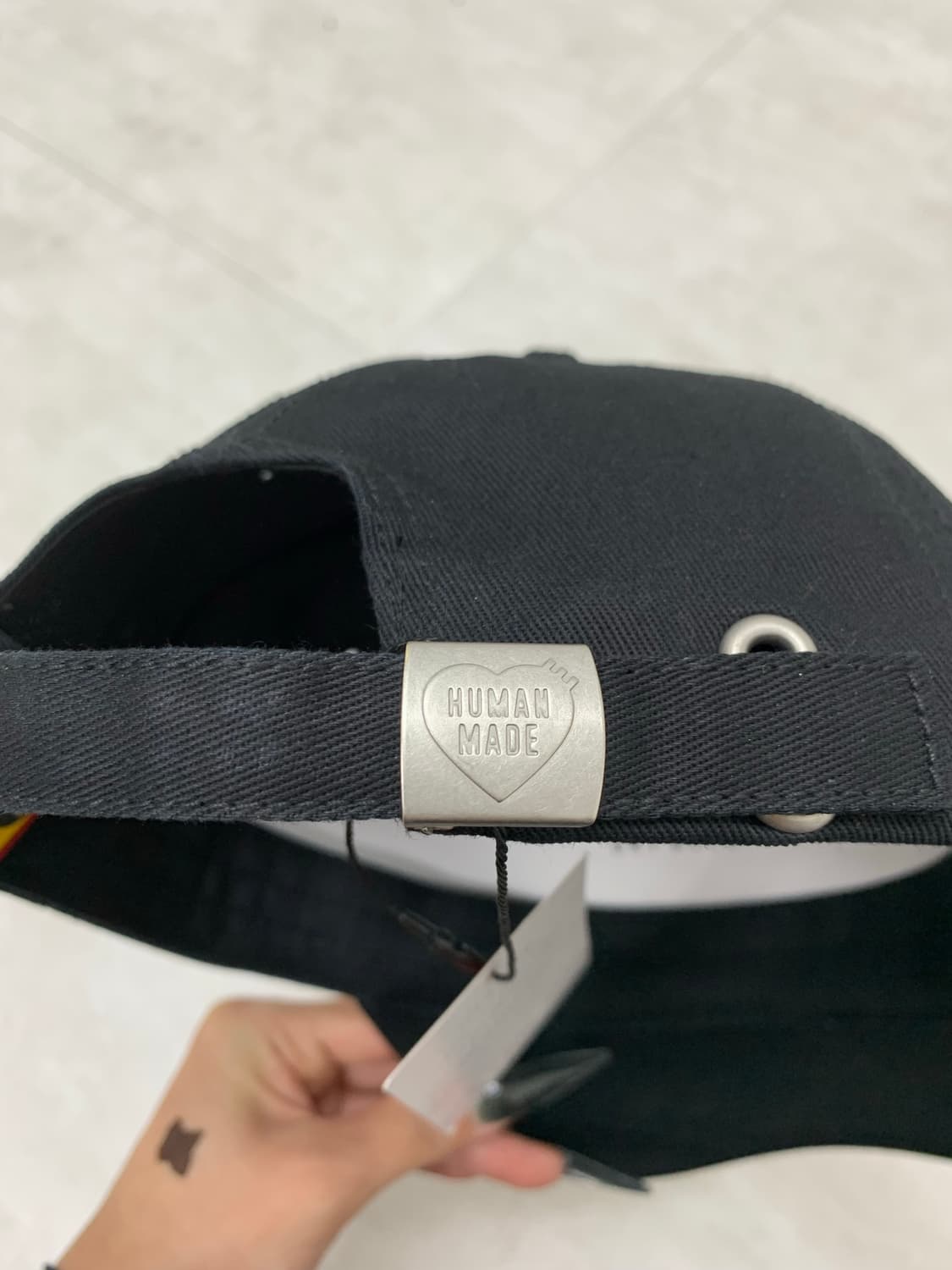 휴먼메이드 블랙 레터링 디테일 볼캡 #297 상품이미지5