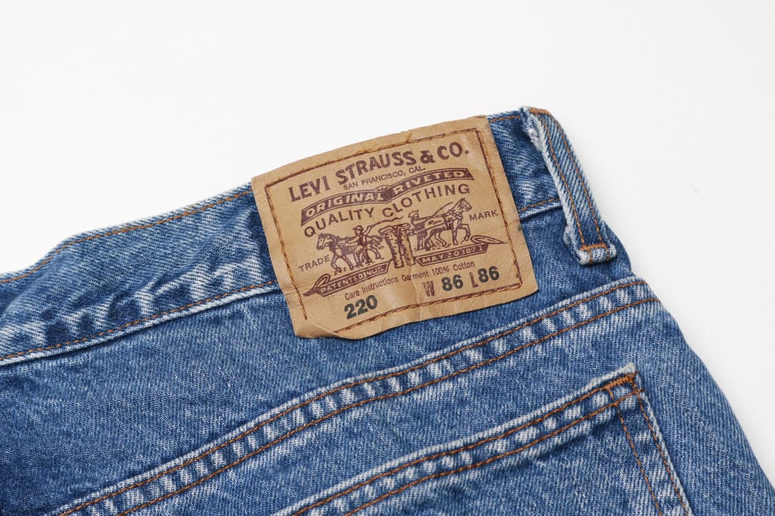 [33~34인치] 90's 리바이스 220 오렌지탭 데님팬츠 상품이미지9