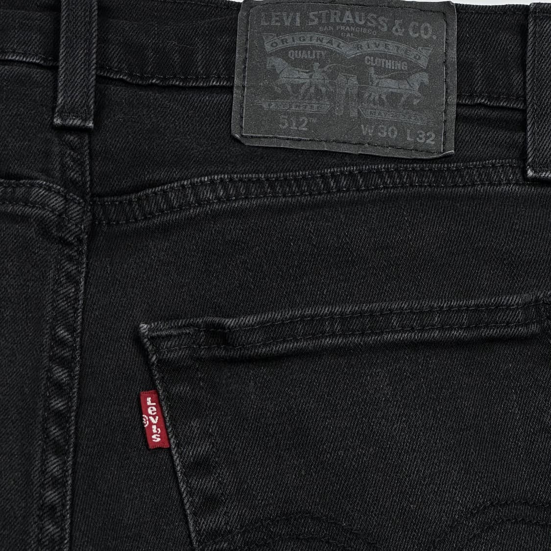 리바이스 512 오리지널 흑청 슬림 데님팬츠 (30인치 여성추천) 상품이미지6