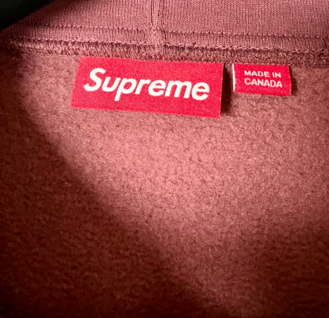 슈프림 S로고 후드집업 마룬 xl 상품이미지4