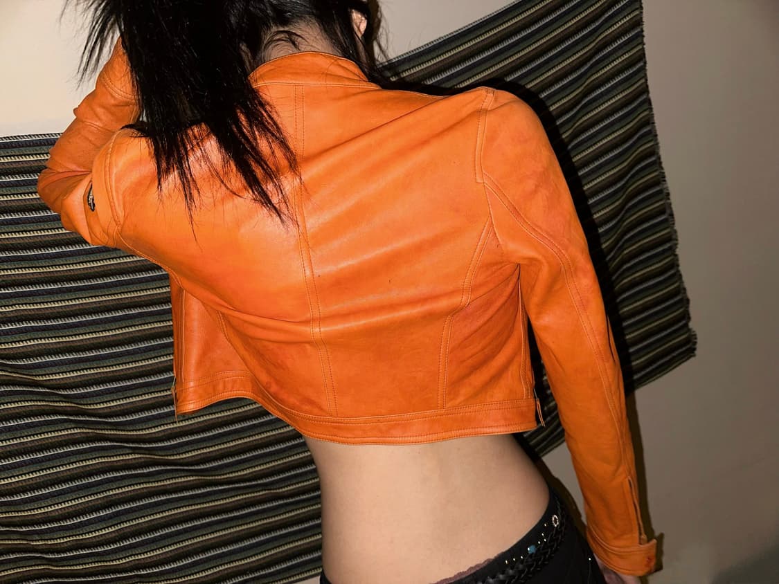 빈티지 레더 자켓 상품이미지4