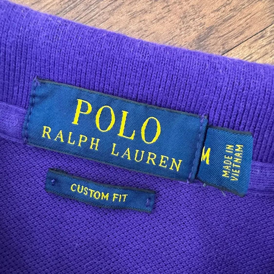 M 폴로 랄프로렌 빅포니 퍼플 카라 긴팔 티셔츠  상품이미지6