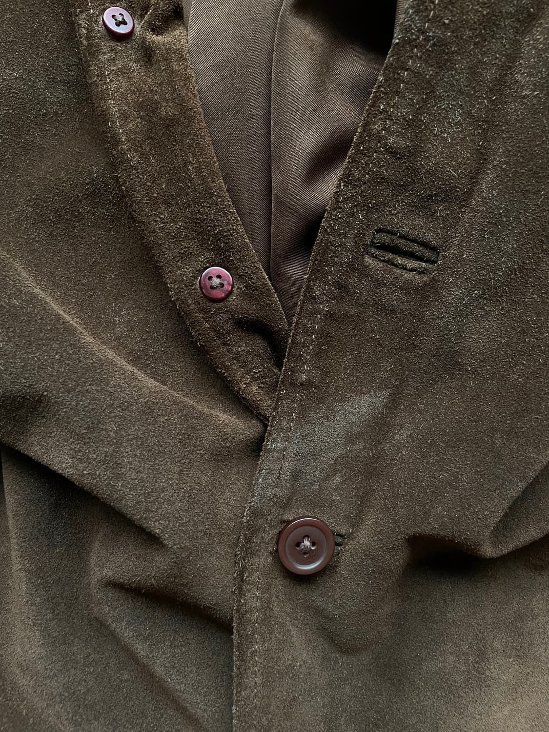 90s 올드갭 스웨이드 셔츠 자켓 레더 상품이미지7