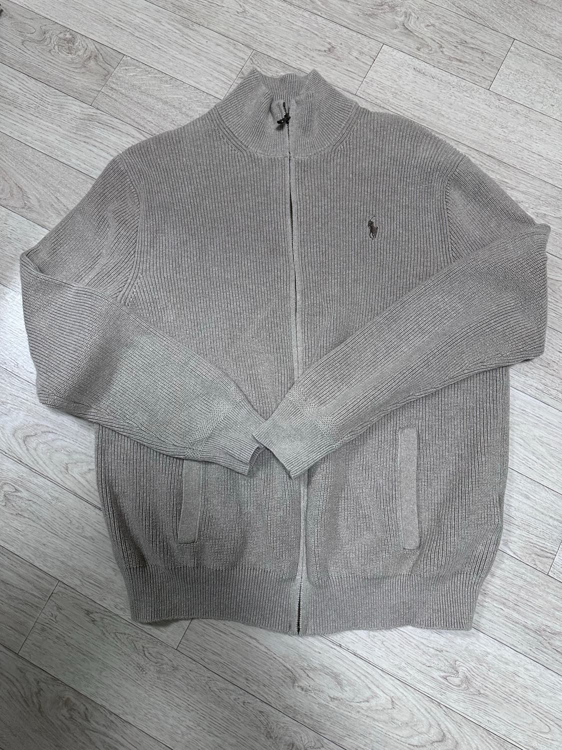 (L) 폴로 랄프로렌 니트 풀집업 베이지 상품이미지1