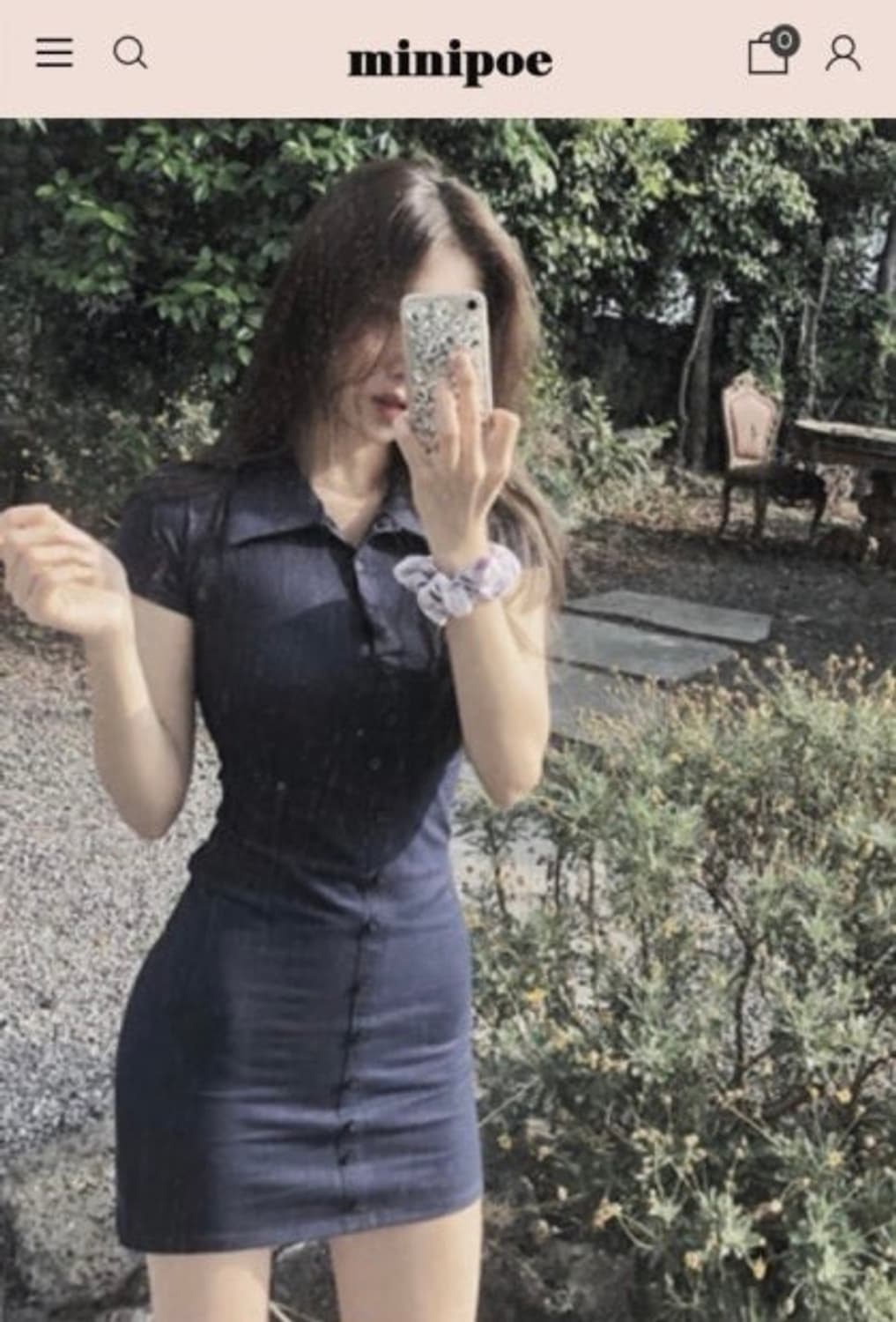 미니포에 데님 원피스 상품이미지2
