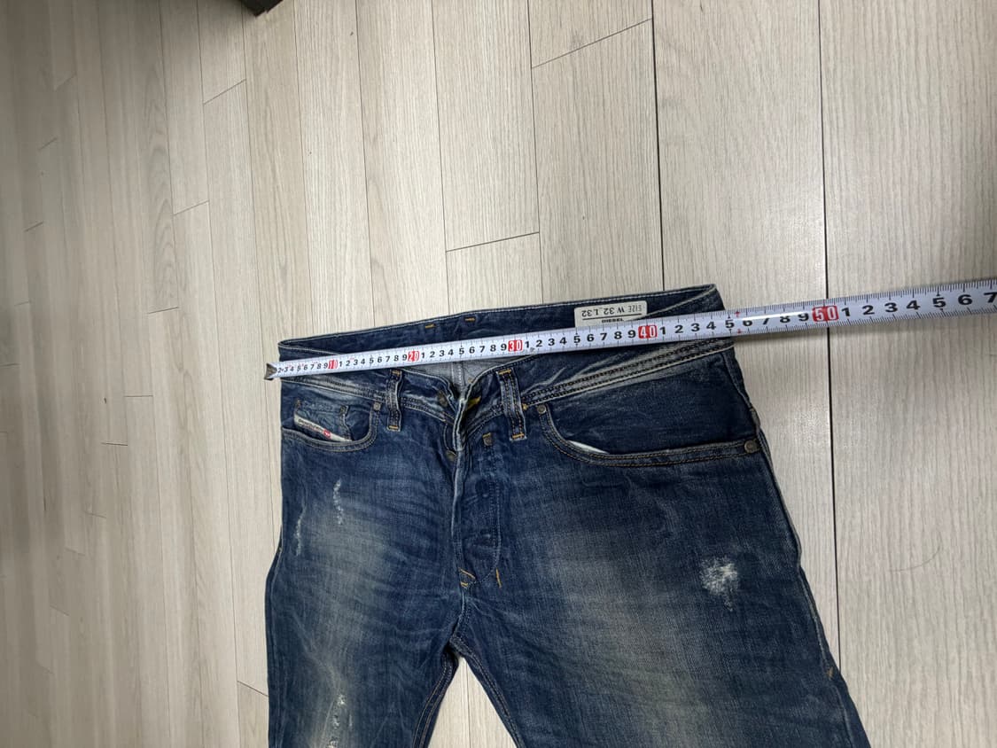 디젤 데미지 워싱 청바지 사파도 32사이즈 상품이미지1