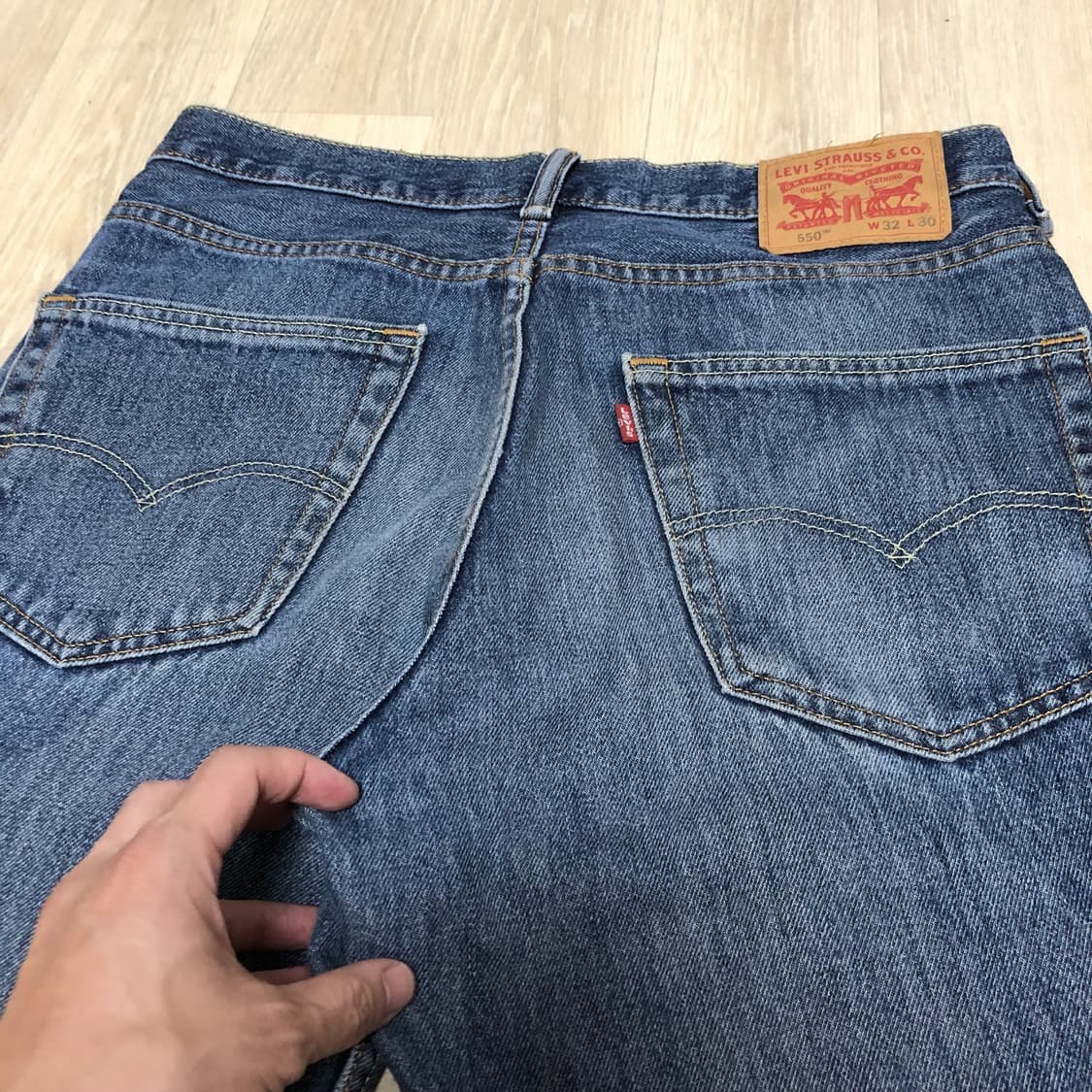 (31) 리바이스 Levi's 550 릴렉스드핏 중청 워시드 데님 상품이미지9