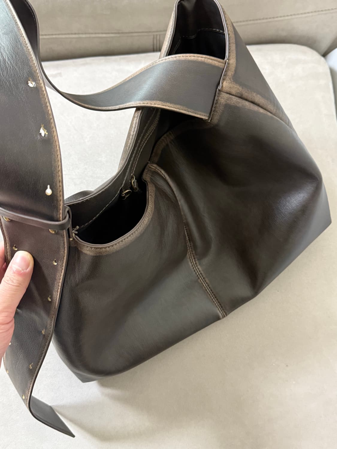 자라 비건레더 숄더/크로스백 가방 상품이미지3