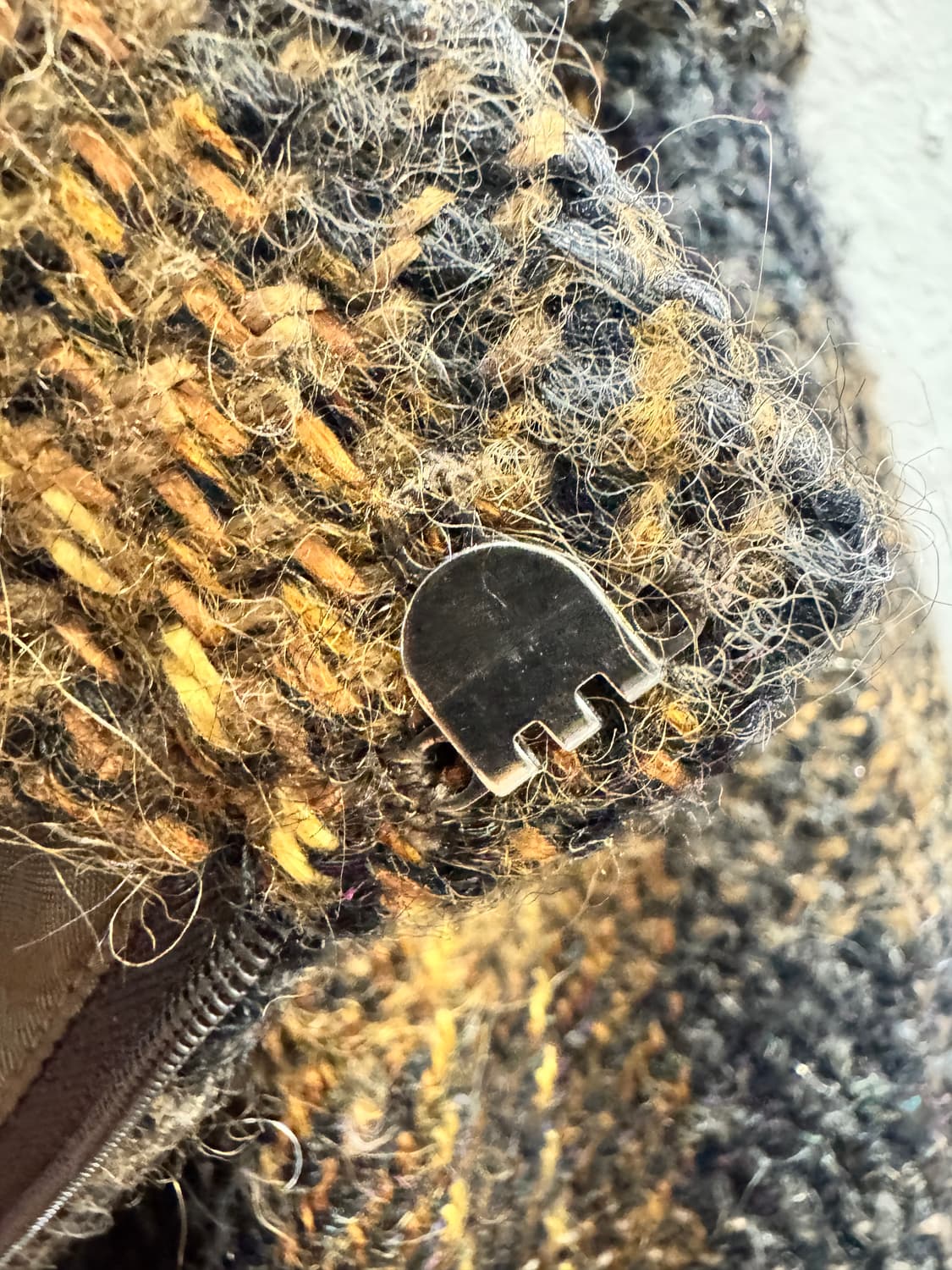 japan vintage 울체크 미디 스커트 상품이미지6