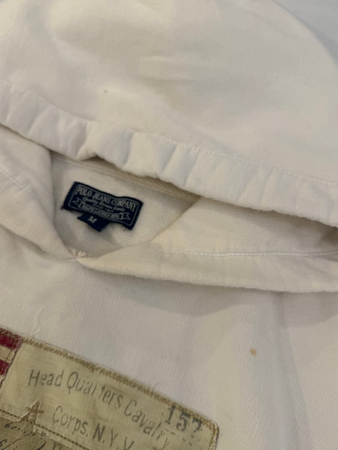 대장급 폴로 랄프로렌 폴로진스 성조기 후드티 아이보리 상품이미지3