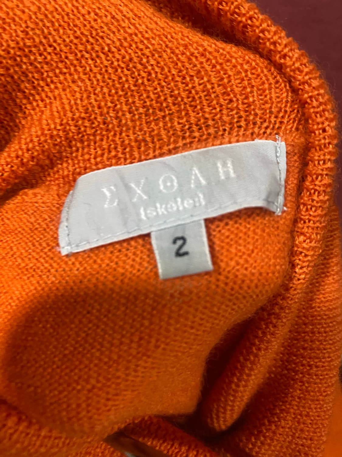 Skolei 스콜에이 오렌지 터틀넥 니트 이너 상품이미지7