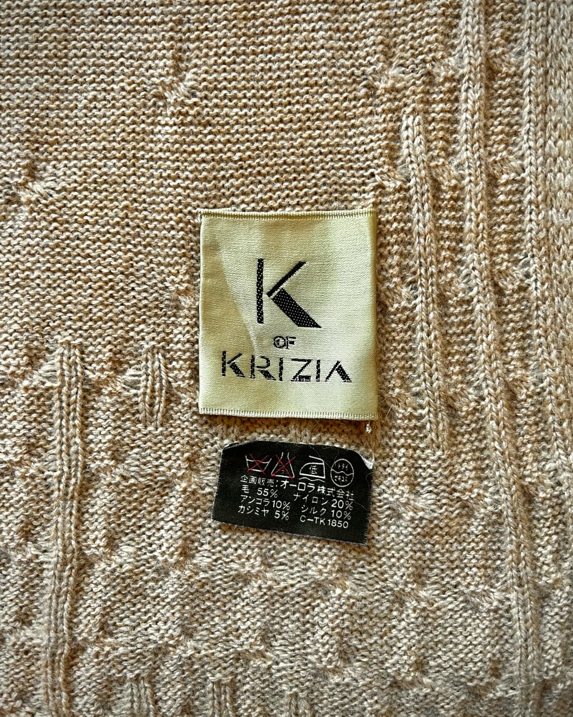 1990s Krizia Squirrel Print Wool Muffler 상품이미지6