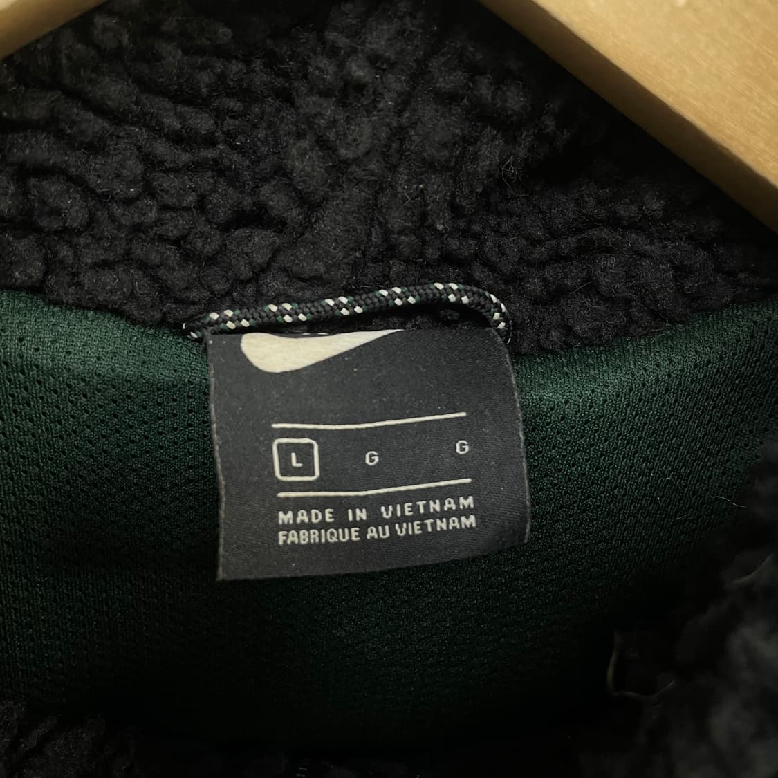 나이키 헤리티지 블랙 그린 후리스 자켓 상품이미지6