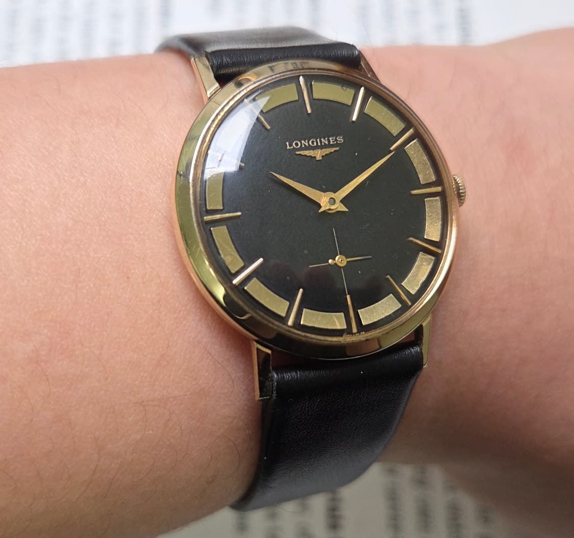 레어] 빈티지 론진 독립초침 황금날개 칼침핸즈 23Z 인하우스 수동 메커 상품이미지9