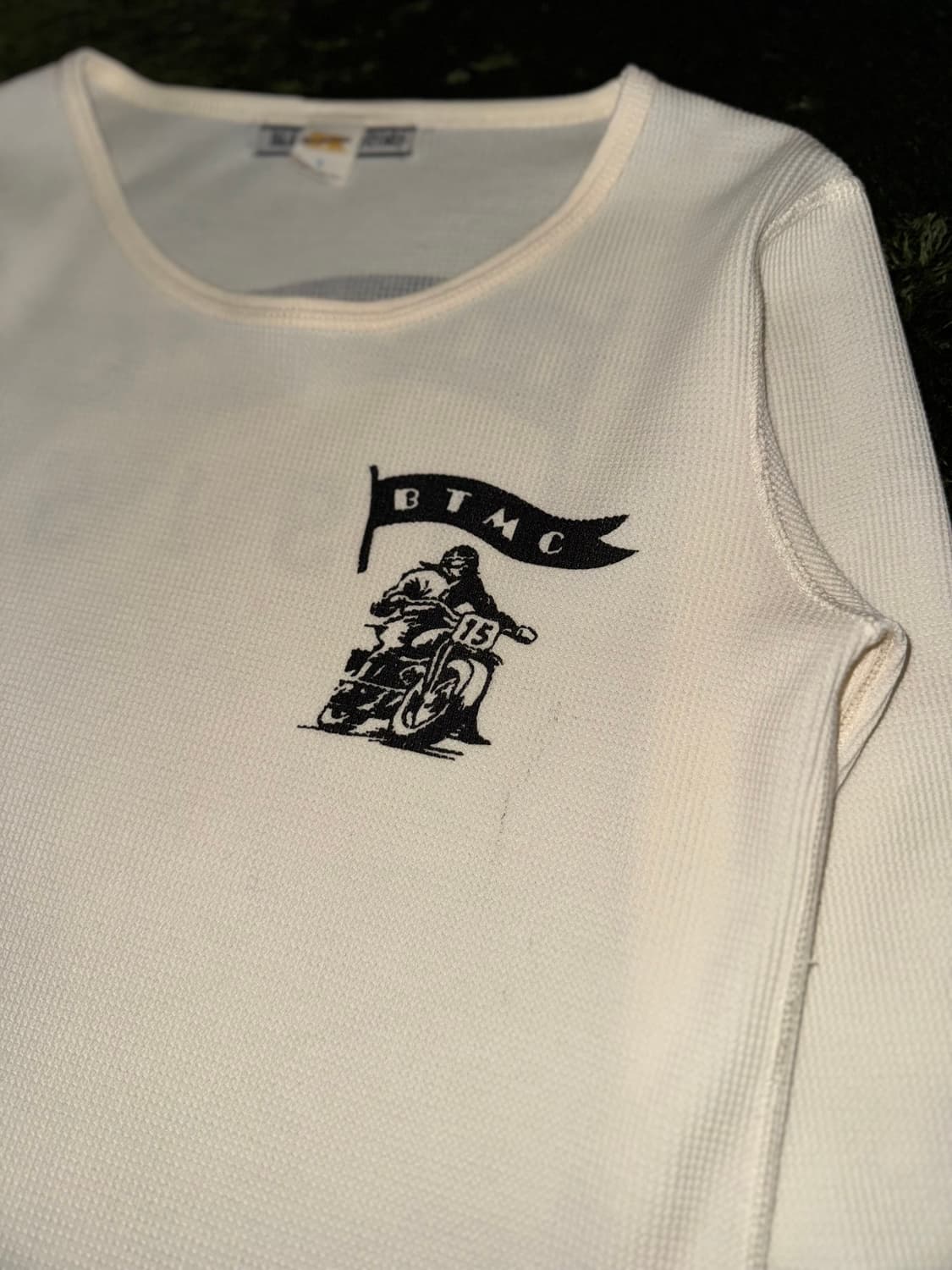 [S] 러셀 애슬레틱 재팬 블랙탑 모터사이클 굿즈 써멀 와플 롱슬리브 상품이미지2