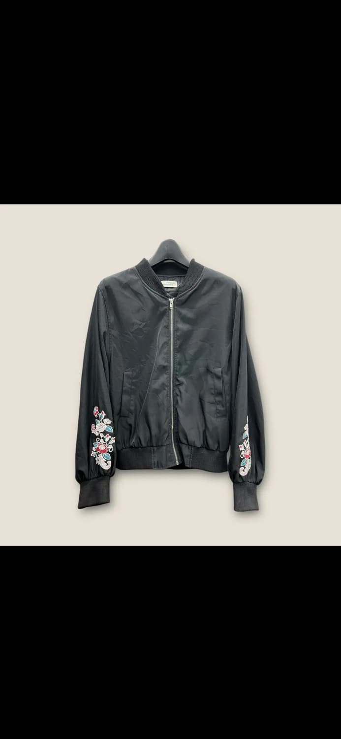 HO015 빈티지 JPN 슬리브 자수 포인트 블루종 자켓 size M 상품이미지1