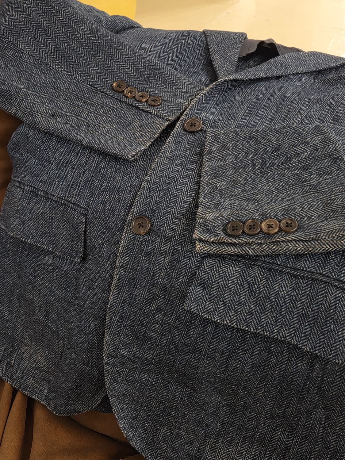 PRL 폴로 랄프로렌 데님 헤링본 블레이저 상품이미지5