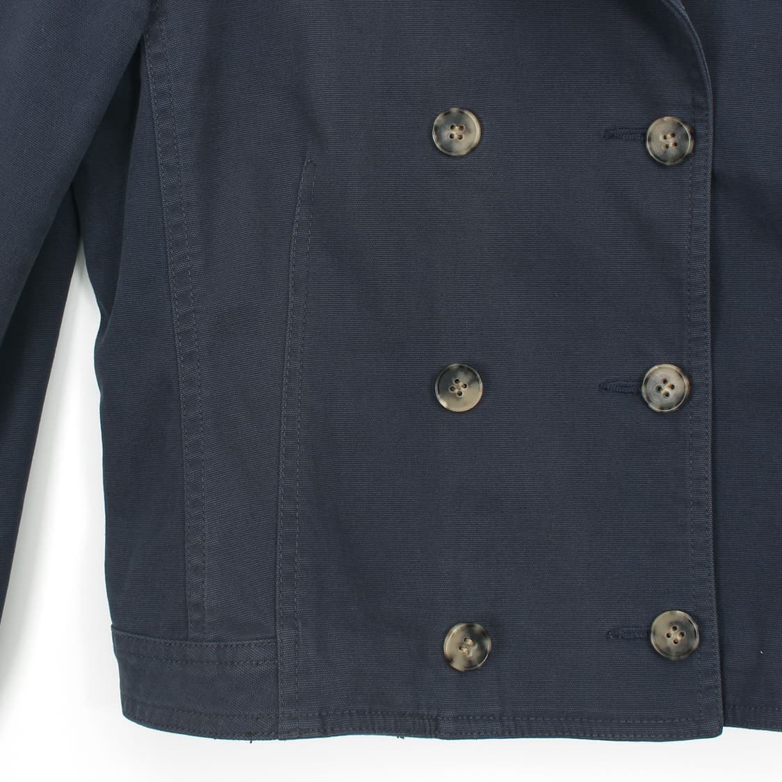 띠어리 Theory 빈티지 더블 버튼 크롭 데님 자켓 상품이미지4