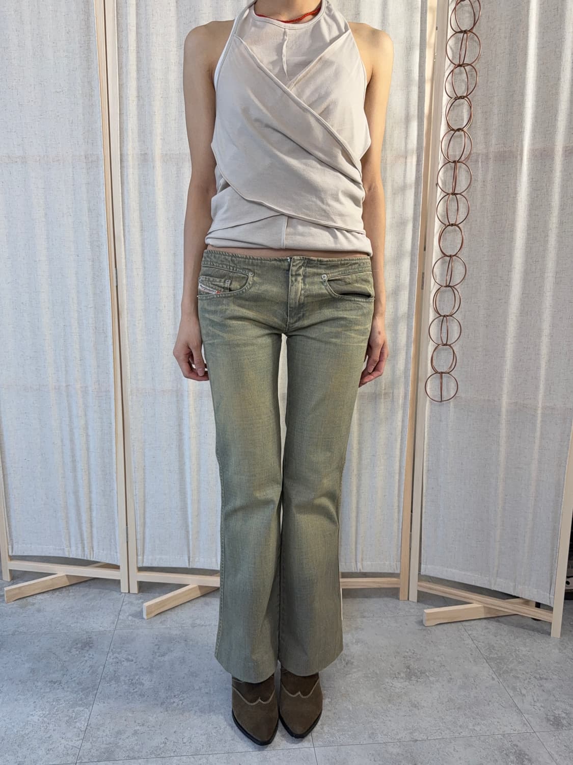 디젤 로우라이즈 부츠컷 진 (Italy) 상품이미지3