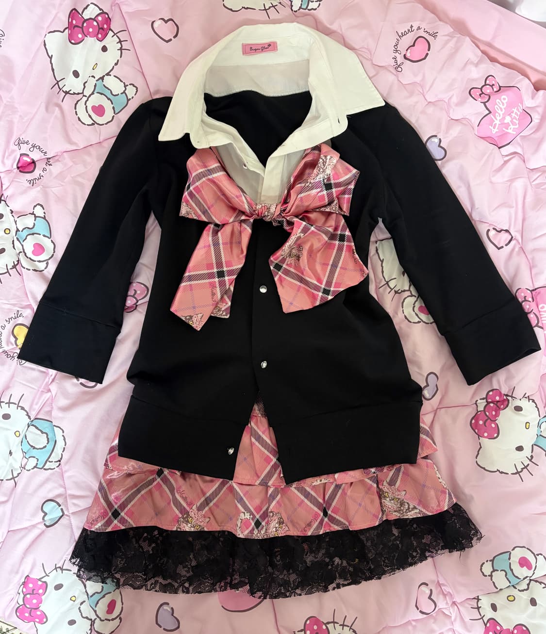 마즈 갸루 네코 셋업 교복 히메갸루 상품이미지2