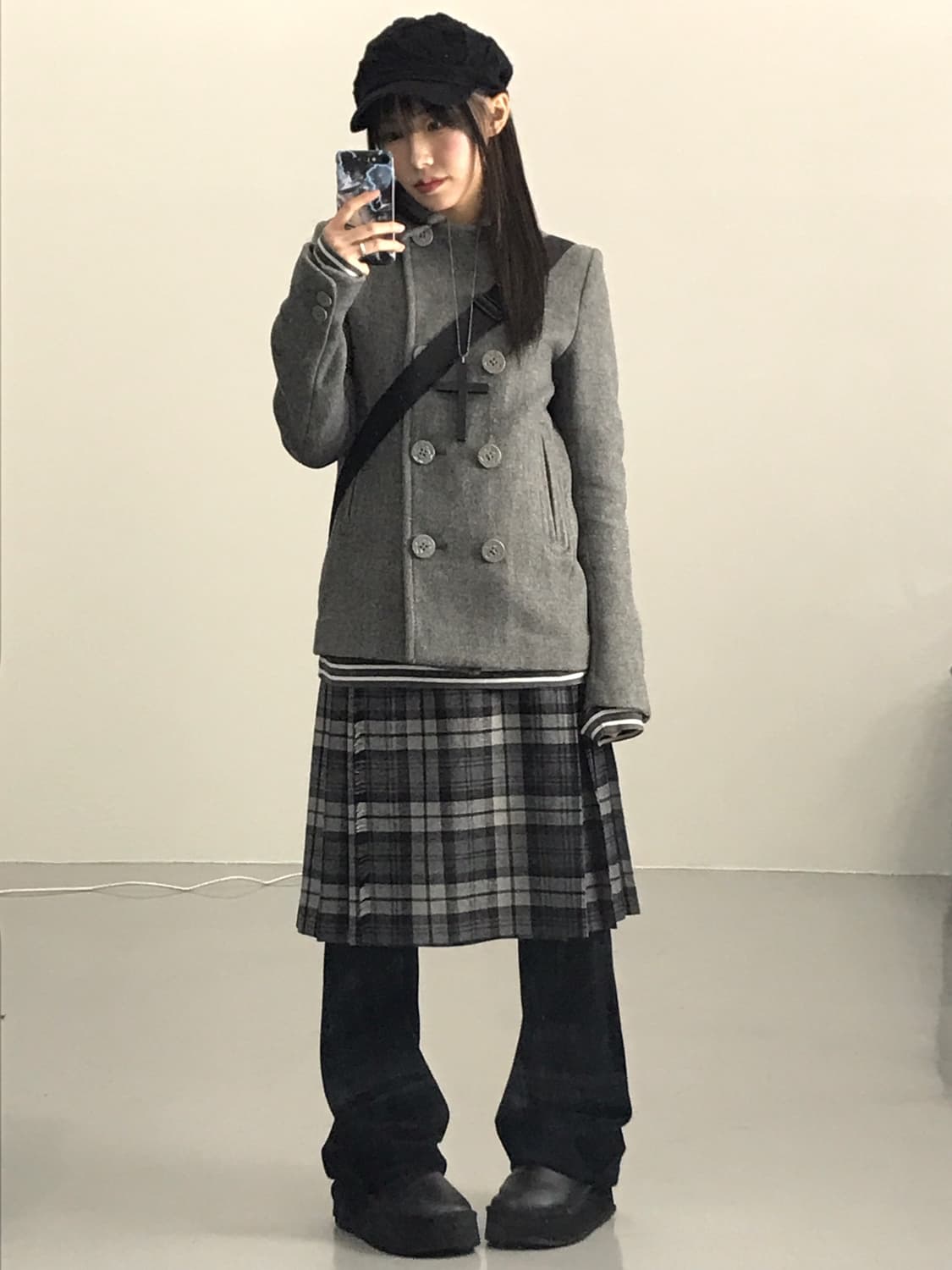 Oneil Of Dublin Checked Midi Lap Skirts 상품이미지4