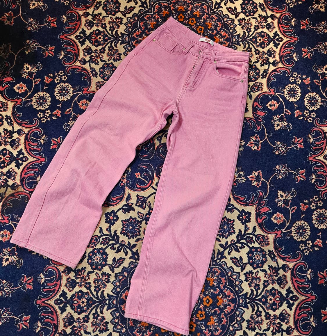 오디너리홀리데이 핑크 데님 팬츠  상품이미지1