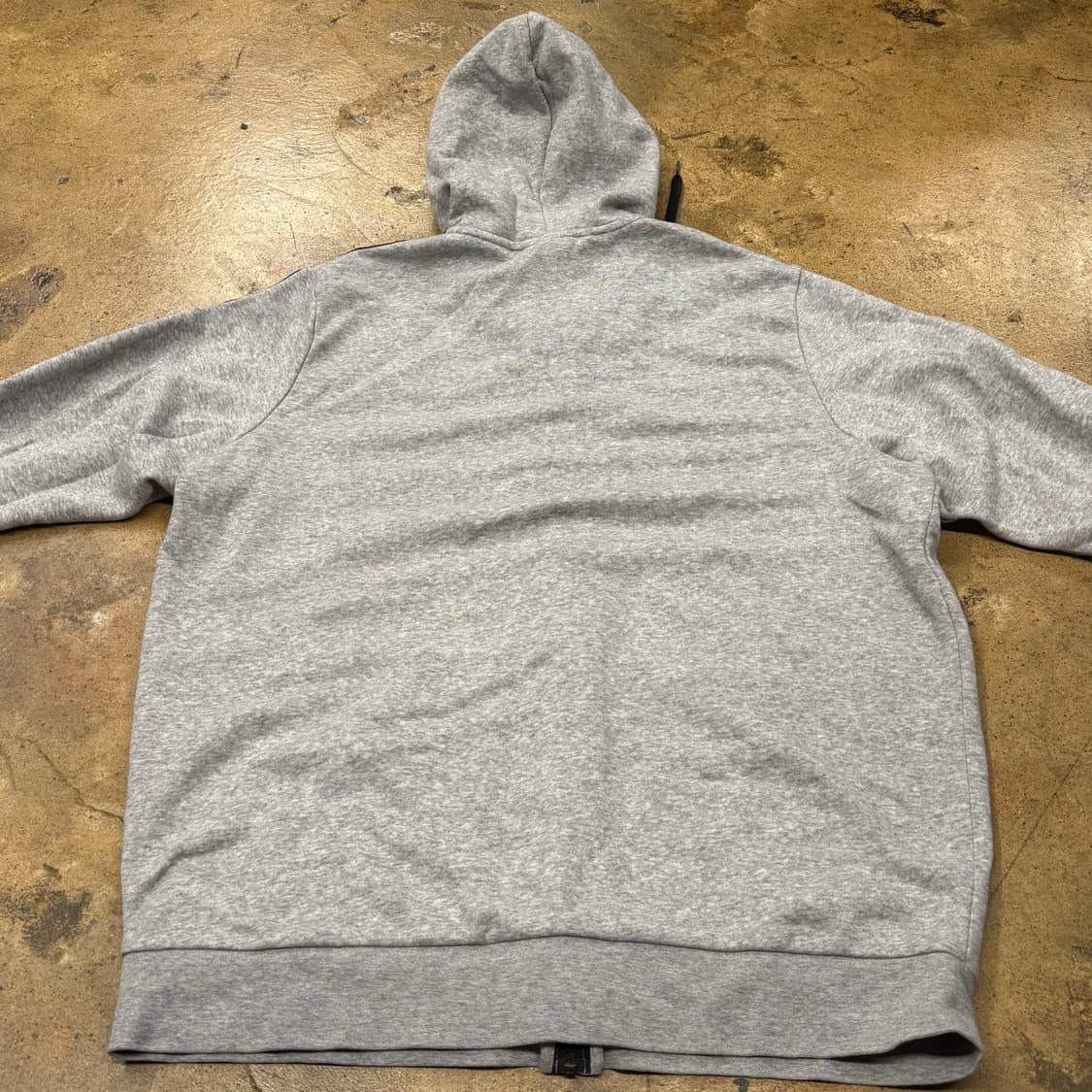 아디다스 회검 그레이 블랙 트랙탑 후드집업 상품이미지4