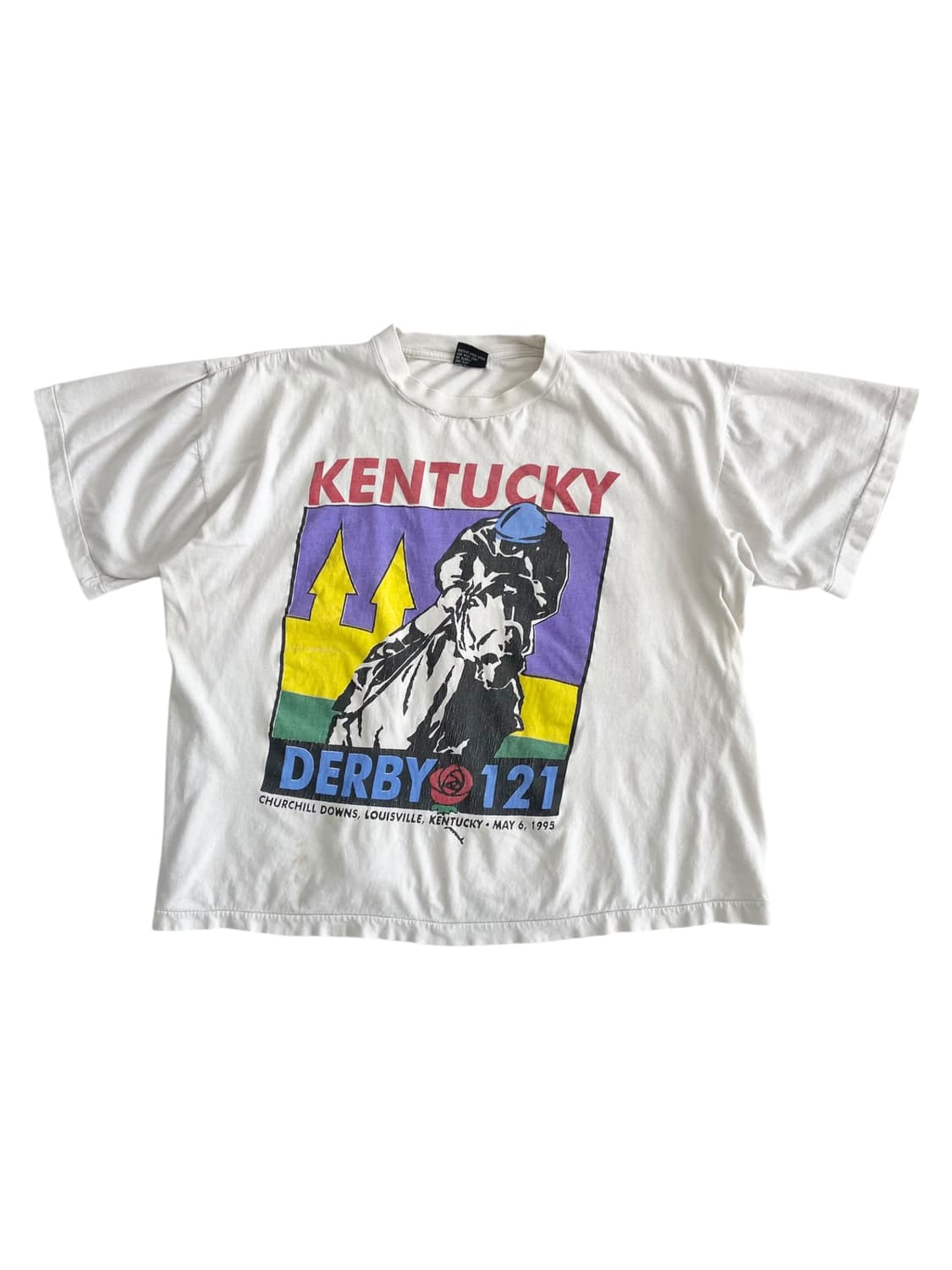 1995 켄터키 더비 'Run for the Roses' 반팔 티셔츠 상품이미지1