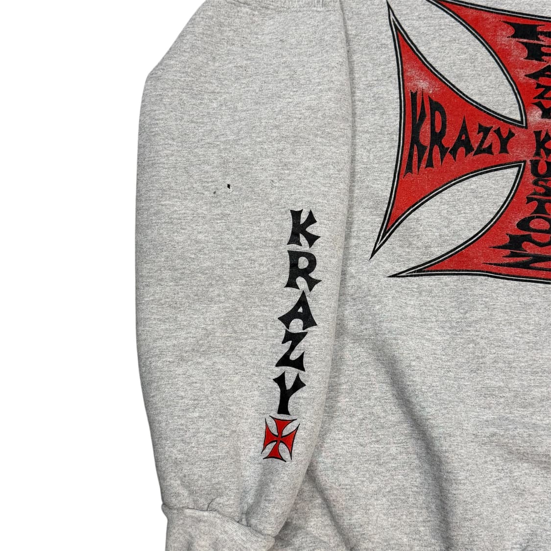 빈티지 Krazy Kustomz 바이크 아이언크로스 스웻셔츠 상품이미지5