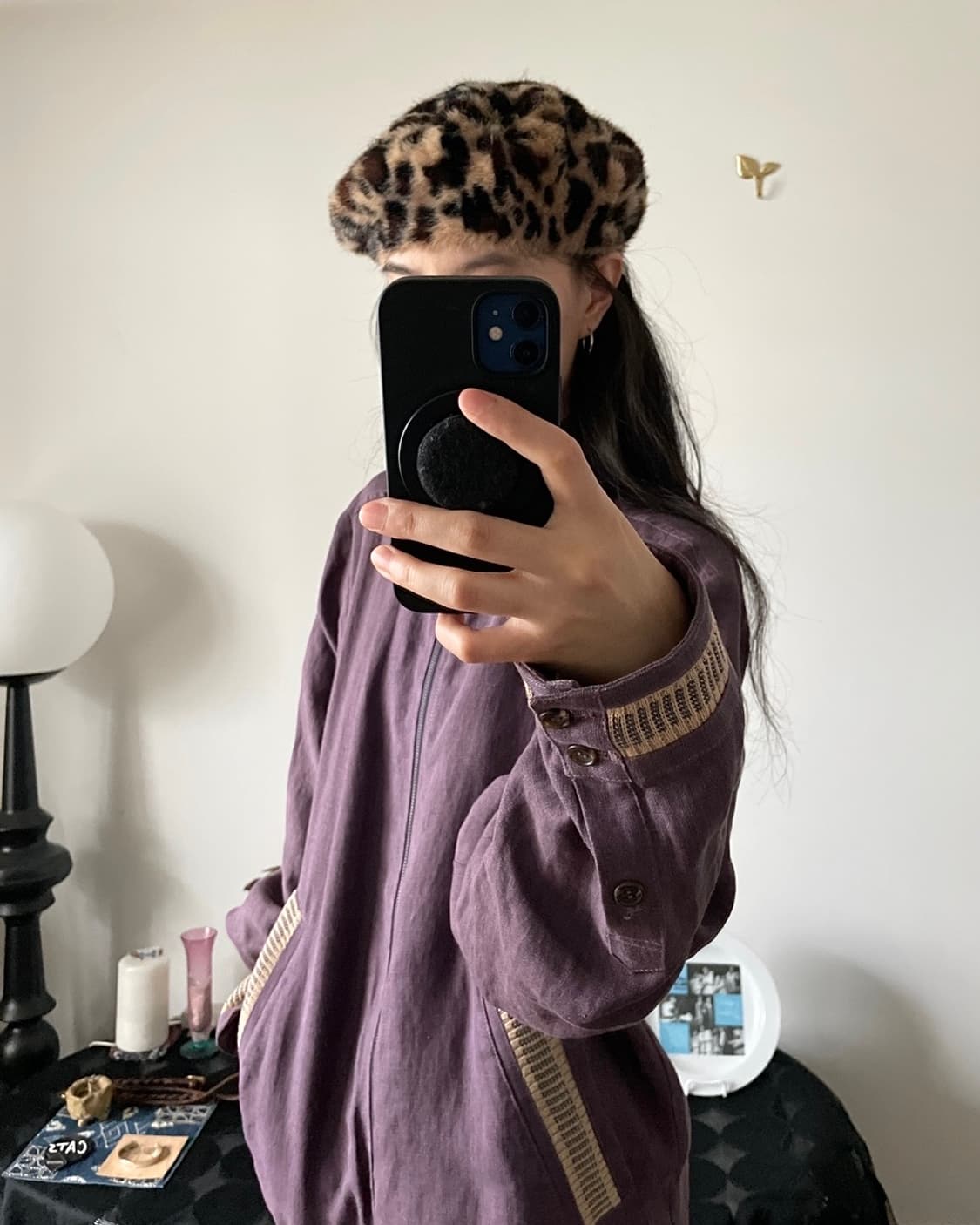 leopard beret 상품이미지3