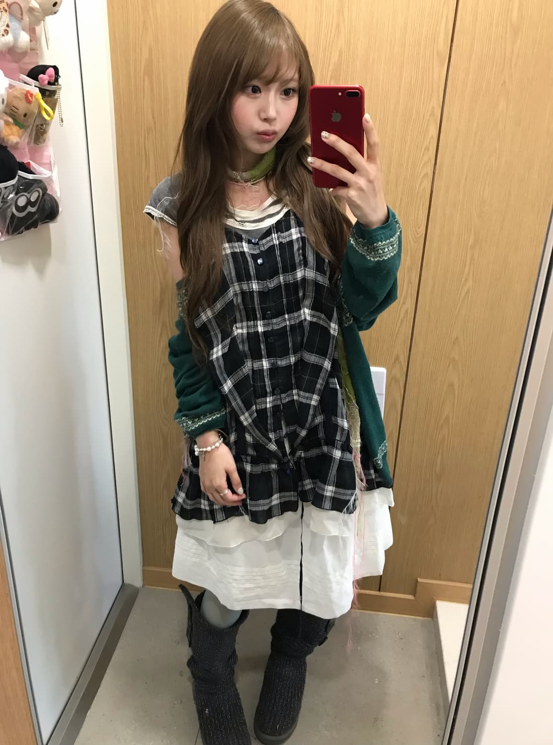 어스뮤직 청록 토끼 데일리 모리걸 니혼진 코디세트 상품이미지3